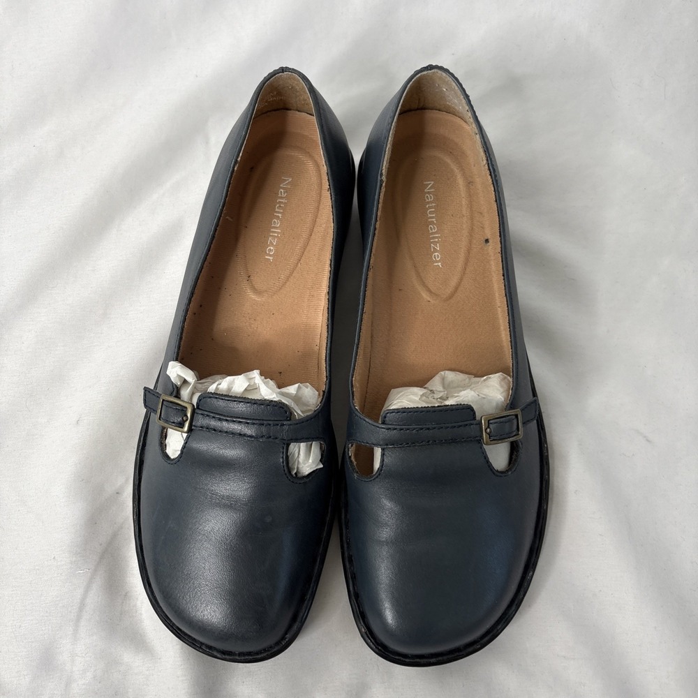 Naturalizer Celeste Women's 8 Blue Leather‎ 186NA38 Comfort Shoes - Picture 5 of 11